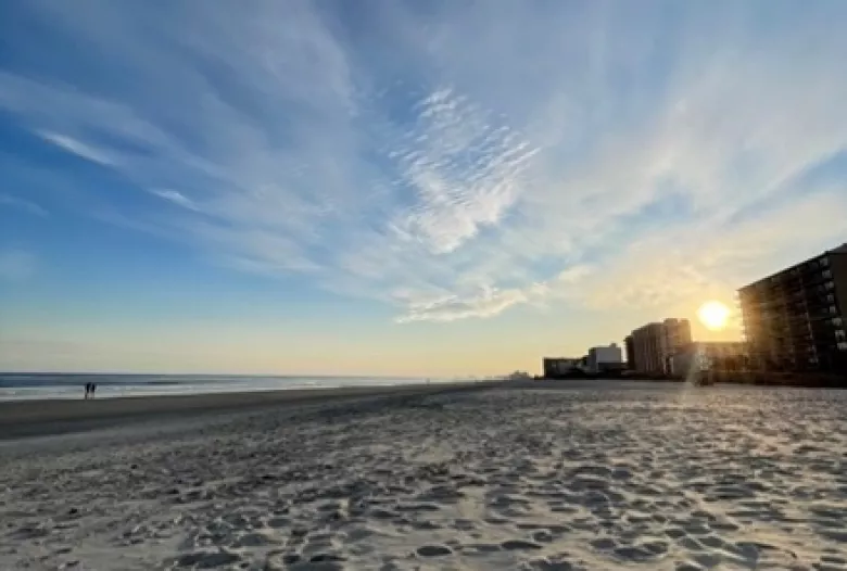 Sunny day on a sandy beach